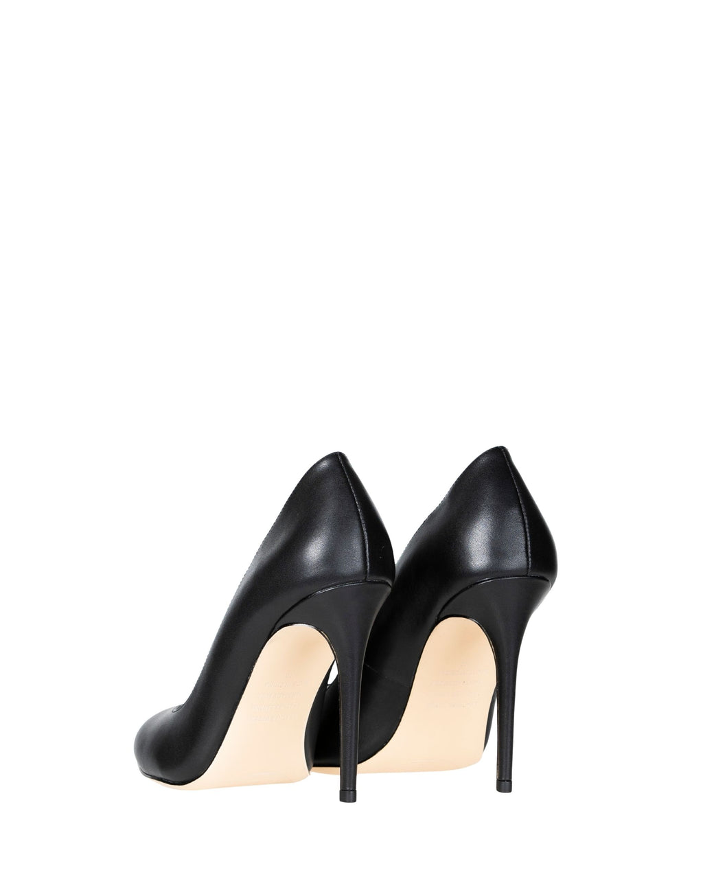 Pair women’s black leather heel in extended sizes 9–14 by Bohobo