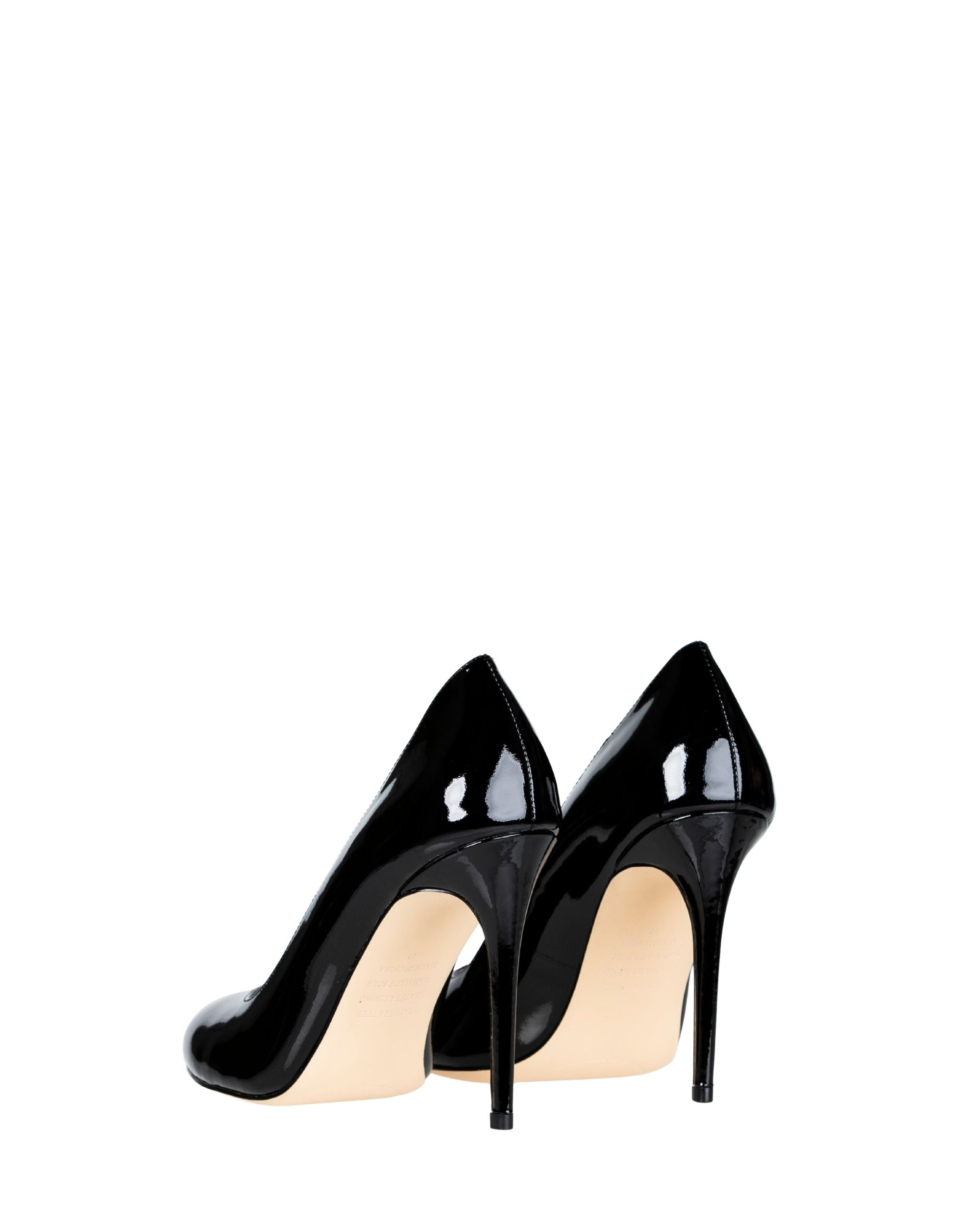 Women’s black patent leather heel in extended sizes 9–14 by Bohobo