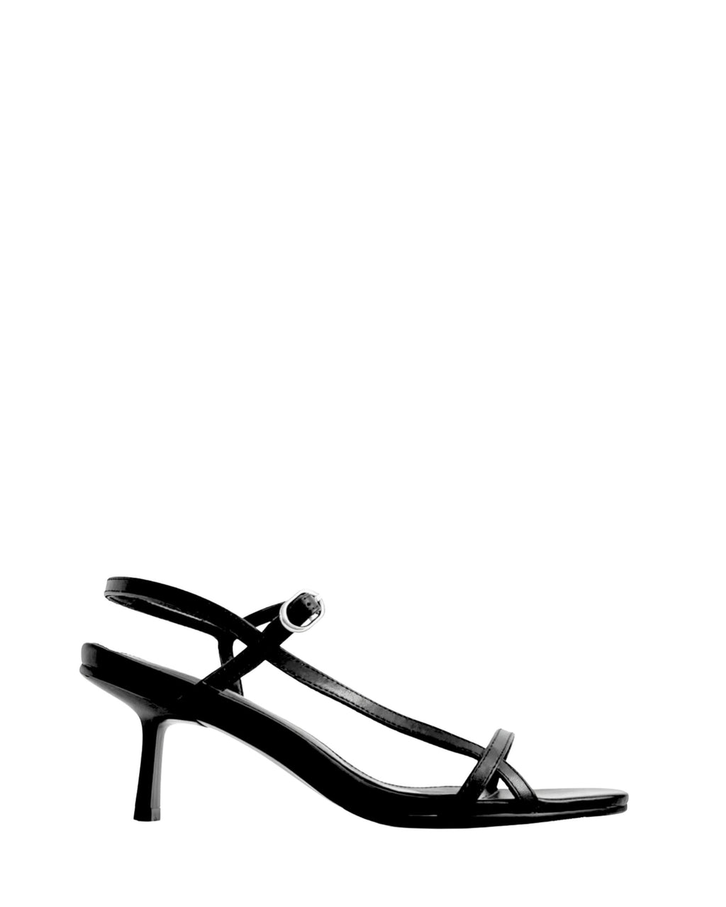 Women’s black leather heel in extended sizes 9–14 by Bohobo