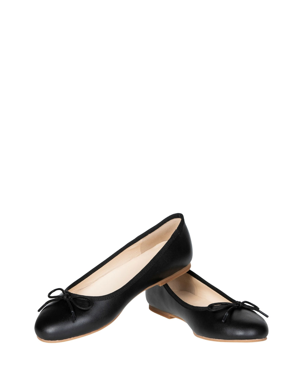 Women’s black leather flat in extended sizes 9–14 by Bohobo