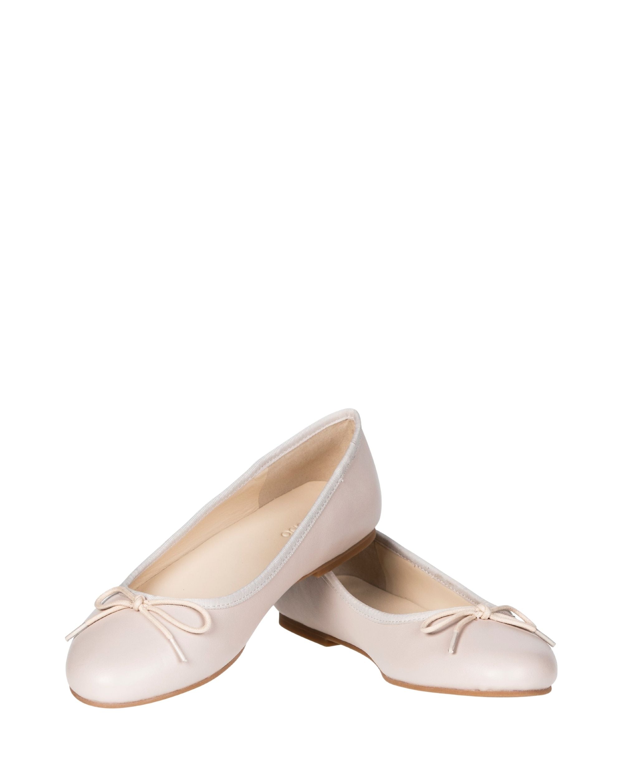Women’s cream leather flat in extended sizes 9–14 by Bohobo