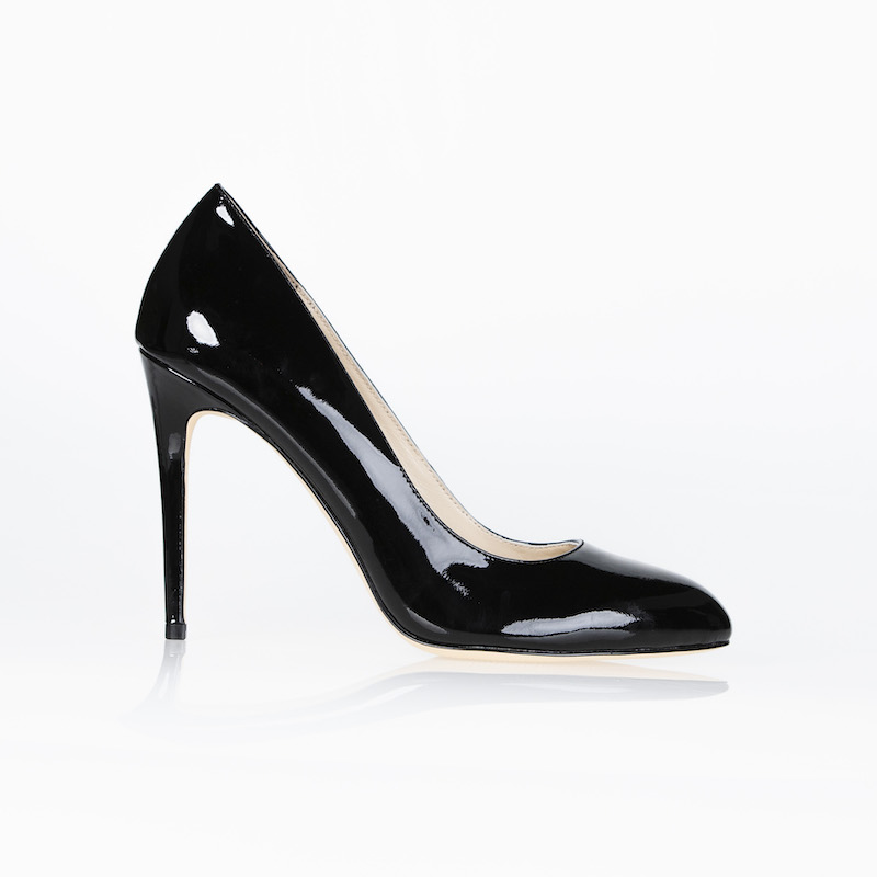 Katia Large Size Black Patent Leather Heels (9-14 AU) - Bohobo